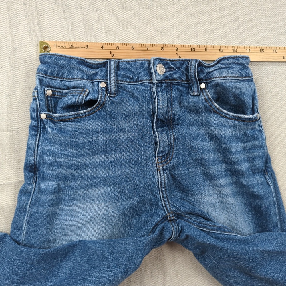 Quince Jeans Womens 28 Blue Stretch High Rise Bella Relaxed Straight - Picture 7 of 16